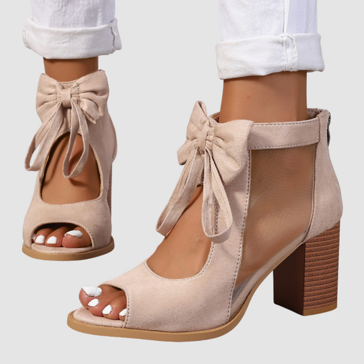 Rebecca™ Bow Charm Orthopedic Heels