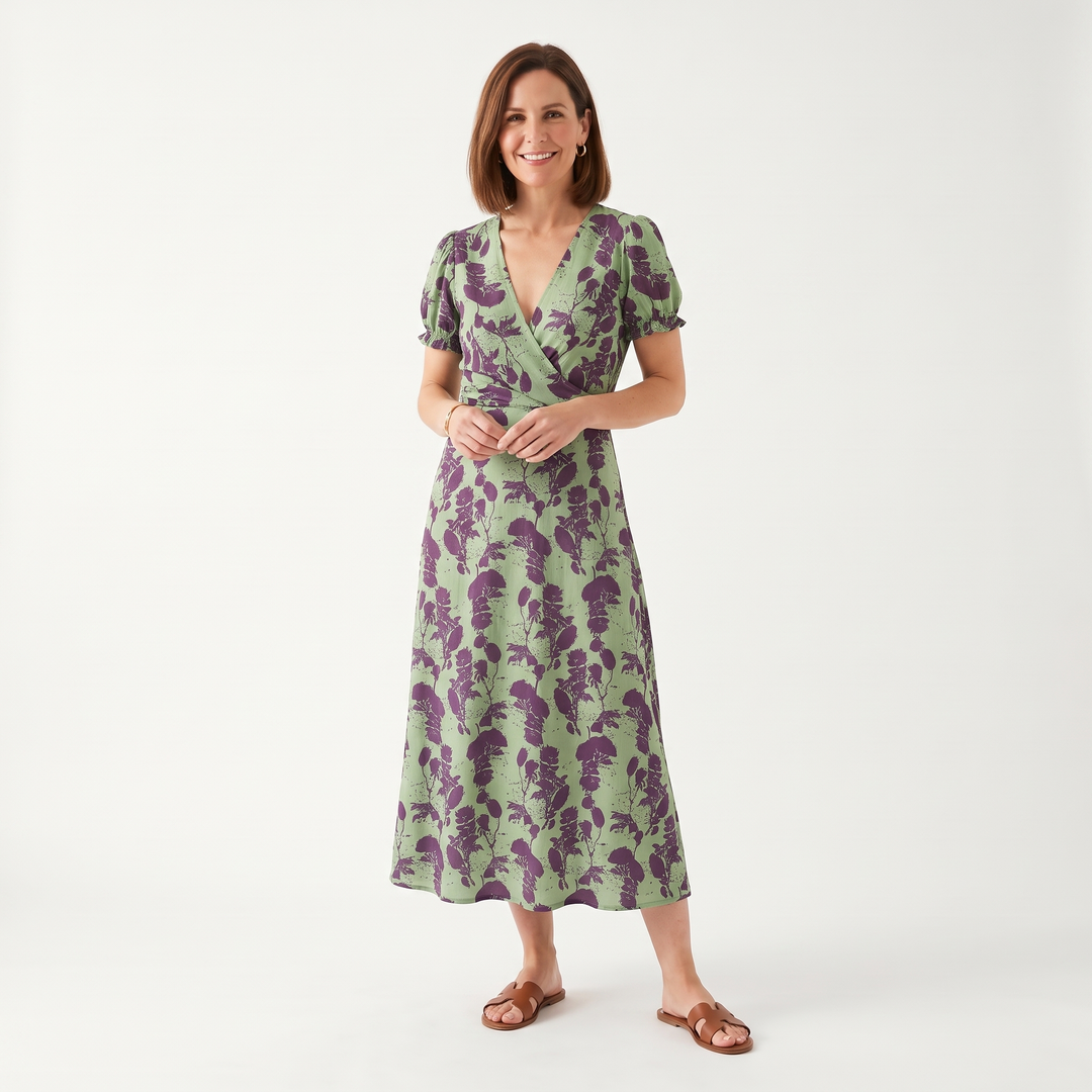 Virel™ Relaxed Floral Midi Dress