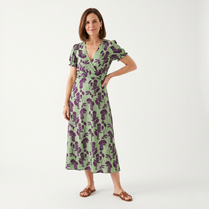 Virel™ Relaxed Floral Midi Dress